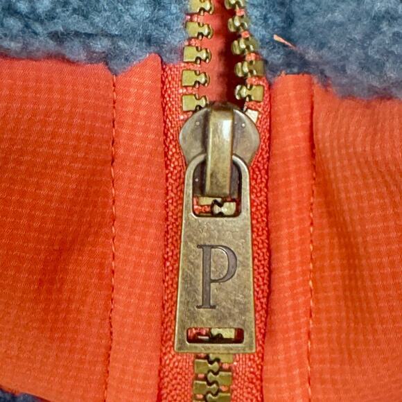 PENDELTON Winthrop Berber Fleece Jacket Storm Blue Orange Men's Size L - Picture 7 of 14